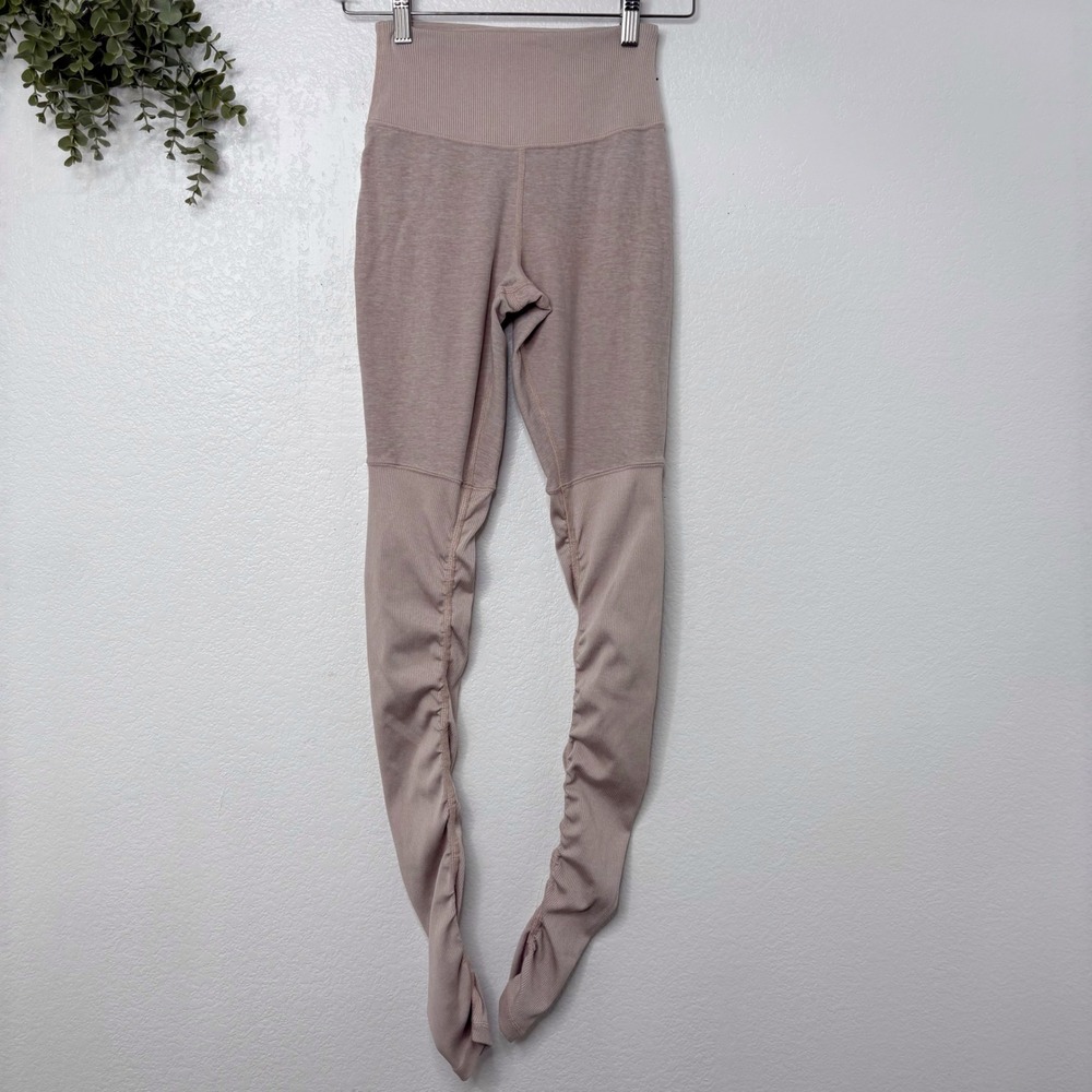 Alo Yoga High-Waist Goddess Leggings Womens XS Ruched  Athletic Pants - Picture 3 of 8